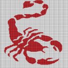 SCORPION CROCHET AFGHAN PATTERN GRAPH 2