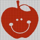 SMILING APPLE CROCHET AFGHAN PATTERN GRAPH