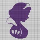 SNOW WHITE HEAD CROCHET AFGHAN PATTERN GRAPH