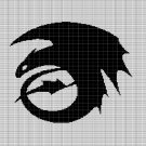 TOOTHLESS DRAGON CROCHET AFGHAN PATTERN GRAPH
