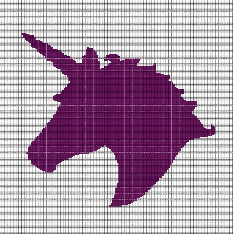 UNICORN HEAD CROCHET AFGHAN PATTERN GRAPH