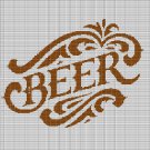 BEER TEXT CROCHET AFGHAN PATTERN GRAPH