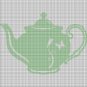 LIGHT GREEN TEAPOT CROCHET AFGHAN PATTERN GRAPH