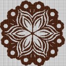BROWN FLOWER MOSAIC TAPESTRY STYLE CROCHET AFGHAN PATTERN GRAPH BROWN FLOWER MOSAIC TAPESTRY STYLE CROCHET AFGHAN PATTERN GRAPH