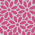 CIKLAMEN FLOWERS MOSAIC TAPESTRY STYLE CROCHET AFGHAN PATTERN GRAPH