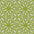 GREEN FLOWER MOSIAC TAPESTRY STYLE CROCHET AFGHAN PATTERN GRAPH