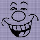 LAUGHING FACE CROCHET AFGHAN PATTERN GRAPH