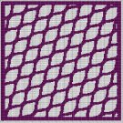 PLUM PURPLE MOSAIC TAPESTRY STYLE CROCHET AFGHAN PATTERN GRAPH
