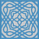 TURQUOISE MOSAIC CROCHET AFGHAN PATTERN GRAPH