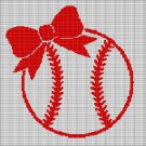BASEBALL GIRL CROCHET AFGHAN PATTERN GRAPH2