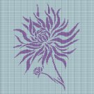 BLUE DAHLIA CROCHET AFGHAN PATTERN GRAPH