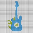 BLUE GUITAR CROCHET AFGHAN PATTERN GRAPH