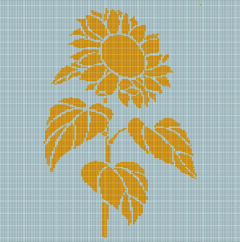 free printable sunflower crochet afghan pattern