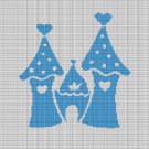 CASTLE CROCHET AFGHAN PATTERN GRAPH