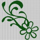 GREEN FLOWER CROCHET AFGHAN PATTERN GRAPH