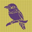 PURPLE BIRD CROCHET AFGHAN PATTERN GRAPH