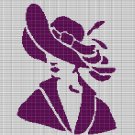 VINTAGE LADY CROCHET AFGHAN PATTERN GRAPH