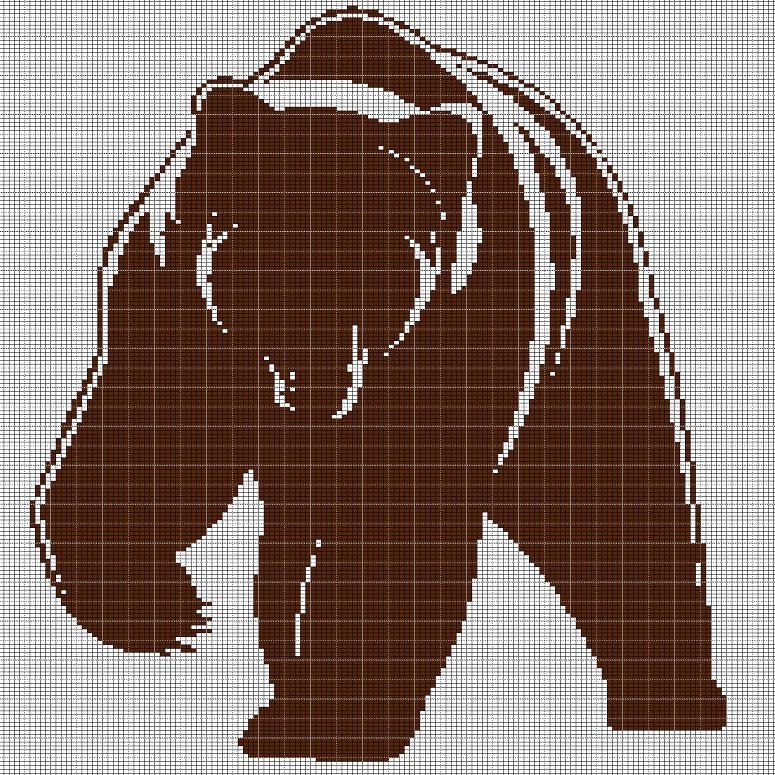 BIG BEAR CROCHET AFGHAN PATTERN GRAPH