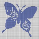 BUTTERFLY WITH FLOWER SYMBOLS CROCHET AFGHAN PATTERN GRAPH