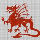 DARK RED DRAGON CROCHET AFGHAN PATTERN GRAPH