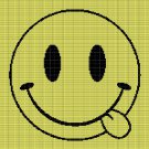 FACE WITH TONGUE CROCHET AFGHAN PATTERN GRAPH2