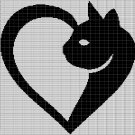 LOVE CAT CROCHET AFGHAN PATTERN GRAPH