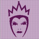 MALEFICENT FACE CROCHET AFGHAN PATTERN GRAPH