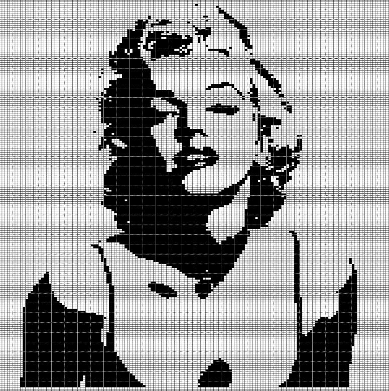 MARILYN MONROE CROCHET AFGHAN PATTERN GRAPH