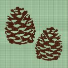 PINE-CONES CROCHET AFGHAN PATTERN GRAPH2