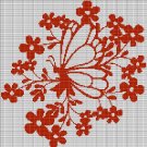 RED FLOWER AND BUTTERFLY CROCHET AFGHAN PATTERN GRAPH RED FLOWER AND BUTTERFLY CROCHET AFGHAN PATTERN GRAPH