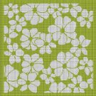 FLOWERS-LIME- TAPESTRY STYLE CROCHET AFGHAN PATTERN GRAPH