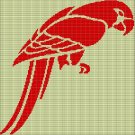 RED PARROT CROCHET AFGHAN PATTERN GRAPH