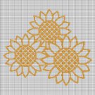 SUNFLOWERS CROCHET AFGHAN PATTERN GRAPH