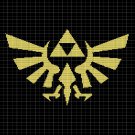 LEGEND OF ZELDA SYMBOL CROCHET AFGHAN PATTERN GRAPH
