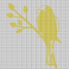 BIRD ON THE BRANCH CROCHET AFGHAN PATTERN GRAPH