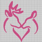 DEER LOVE CROCHET AFGHAN PATTERN GRAPH