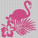 FLAMINGO AND FLOWERS CROCHET AFGHAN PATTERN GRAPH