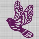 PURPLE BIRD CROCHET AFGHAN PATTERN GRAPH2