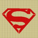 SUPERMAN LOGO CROCHET AFGHAN PATTERN GRAPH