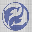 YIN-YANG DOLPHIN CROCHET AFGHAN PATTERN GRAPH