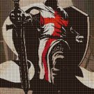 Crusader cross stitch pattern in pdf DMC