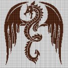 BROWN DRAGON CROCHET AFGHAN PATTERN GRAPH