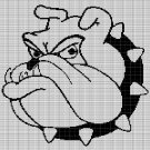 BULLDOG HEAD CROCHET AFGHAN PATTERN GRAPH