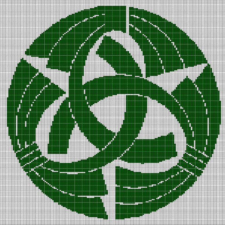 CELTIC KNOT CROCHET AFGHAN PATTERN GRAPH