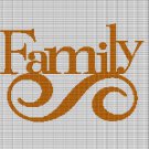 FAMILY TEXT CROCHET AFGHAN PATTERN GRAPH