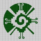 DIOSES MAYA SYMBOL CROCHET AFGHAN PATTERN GRAPH