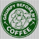 GRUMPY COFFEE CROCHET AFGHAN PATTERN GRAPH