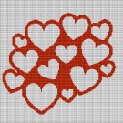 HEARTS 2 CROCHET AFGHAN PATTERN GRAPH