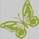 LIME BUTTERFLY CROCHET AFGHAN PATTERN GRAPH