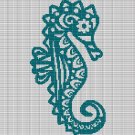 MOTIF SEAHORSE CROCHET AFGHAN PATTERN GRAPH